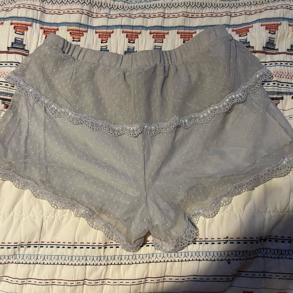 Aerie Ruffle Sleep Shorts - Picture 3 of 3